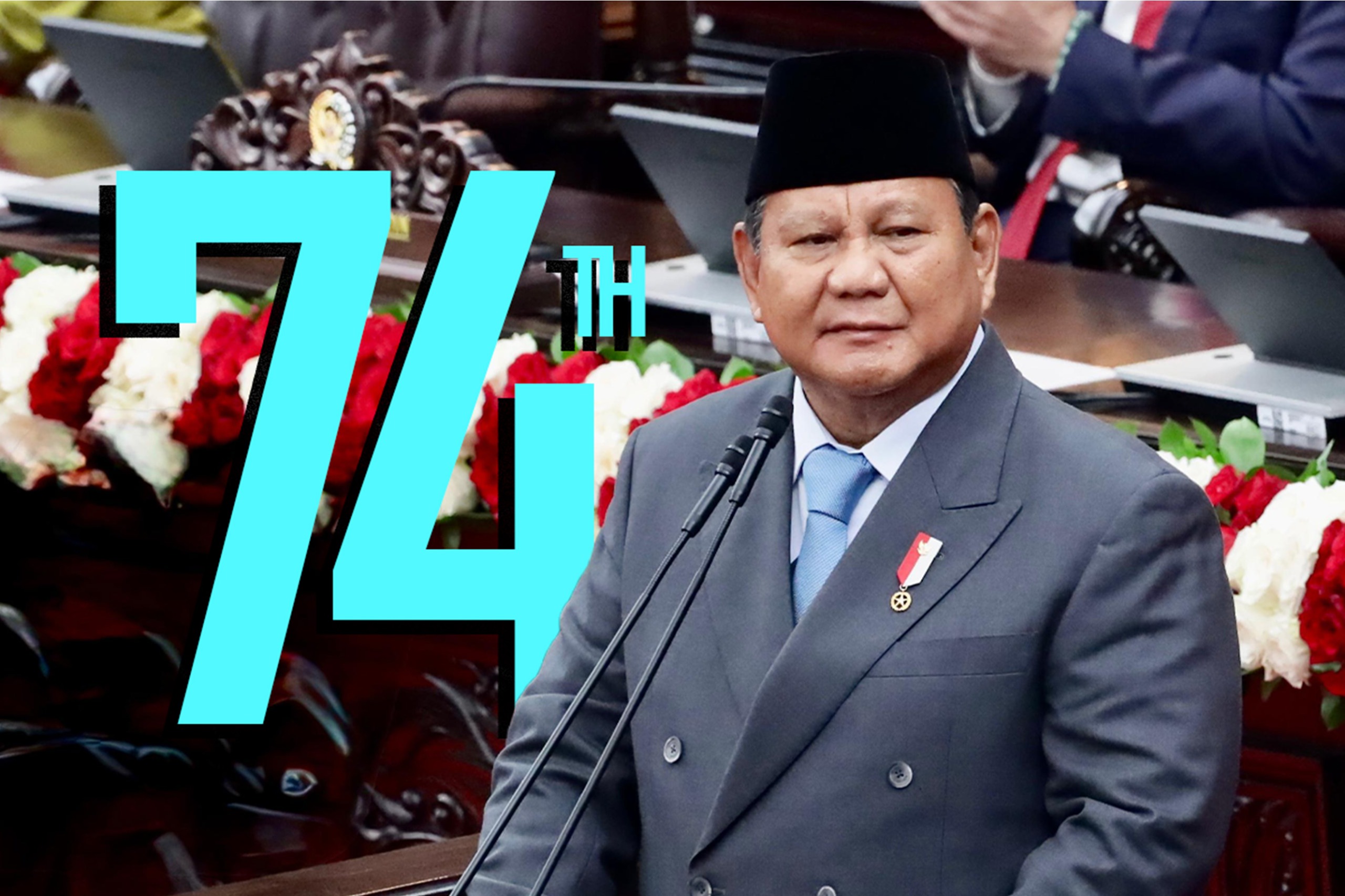 Prabowo ulang tahun ke-74